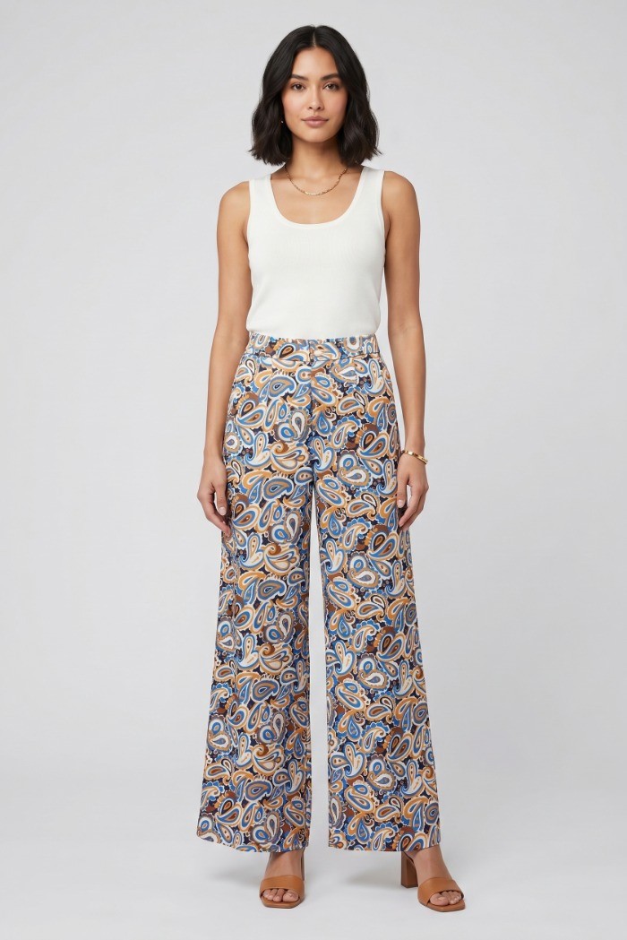 Influencer pantalone a fantasia 05X609 [8a6bc823]
