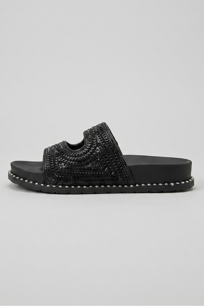 Solo Soprani ciabatta con doppia fascia e strass SSW519N88 [344db7af]