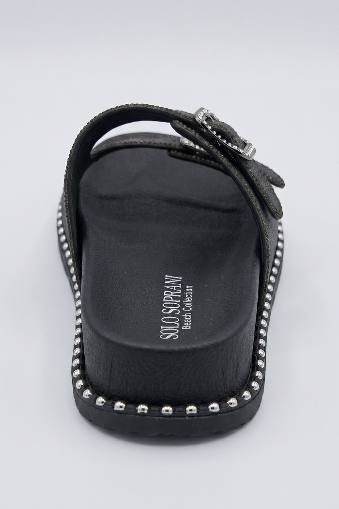 Solo Soprani ciabatta con doppia fascia e strass SSW519N88 [860031b5]