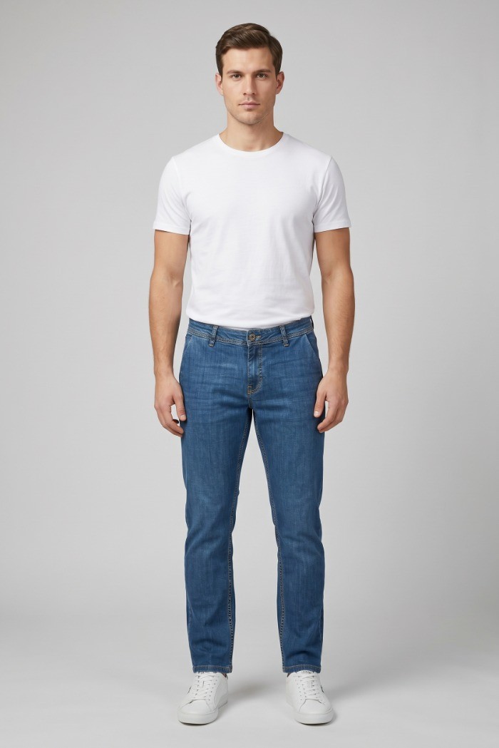Coveri jeans chino regular fit in denim stretch COV1507 [294be15c]