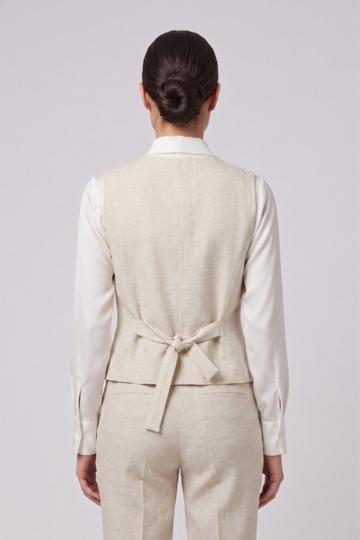 Maidoma gilet in misto lino e viscosa PE26F508/MD1320 [899a2482]
