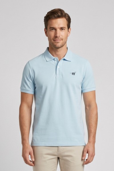 Henry Cotton's polo in piquet con logo ricamato P626127 — 805219040079847_2