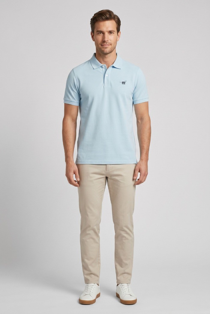 Henry Cotton's polo in piquet con logo ricamato P626127 [0f753bd1]