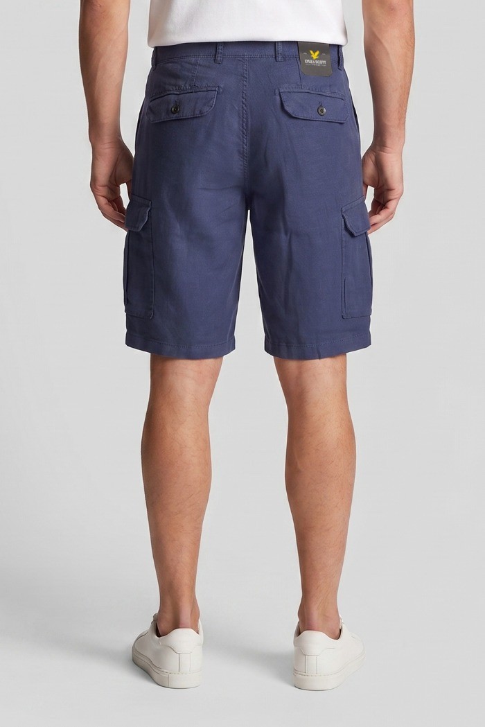 Lyle & Scott bermuda cargo in lino SH1801ITA [447416a1]