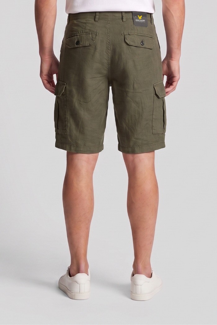 Lyle & Scott bermuda cargo in lino SH1801ITA [78e46964]