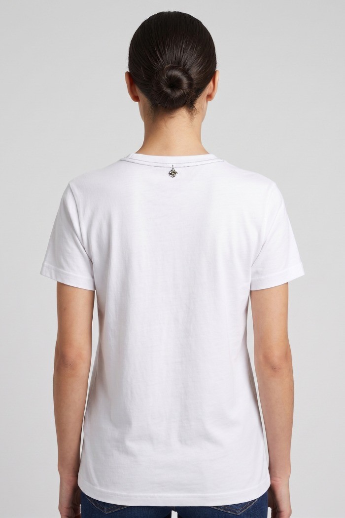 Fresh Flower t-shirt over in cotone FD573 [2821b7aa]