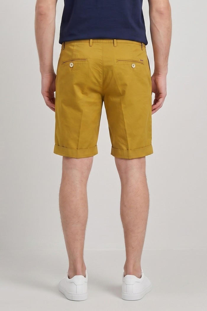 Markup bermuda in misto lino e cotone stretch MK295214 [6874ee3a]