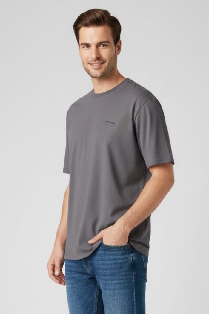 Patriot t-shirt over in jersey di cotone con stampa fronte retro pm5f2wmu53 [741a6065]