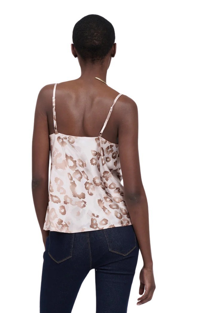 Influencer top scollato con drappeggio 03X580 [11f646a0]