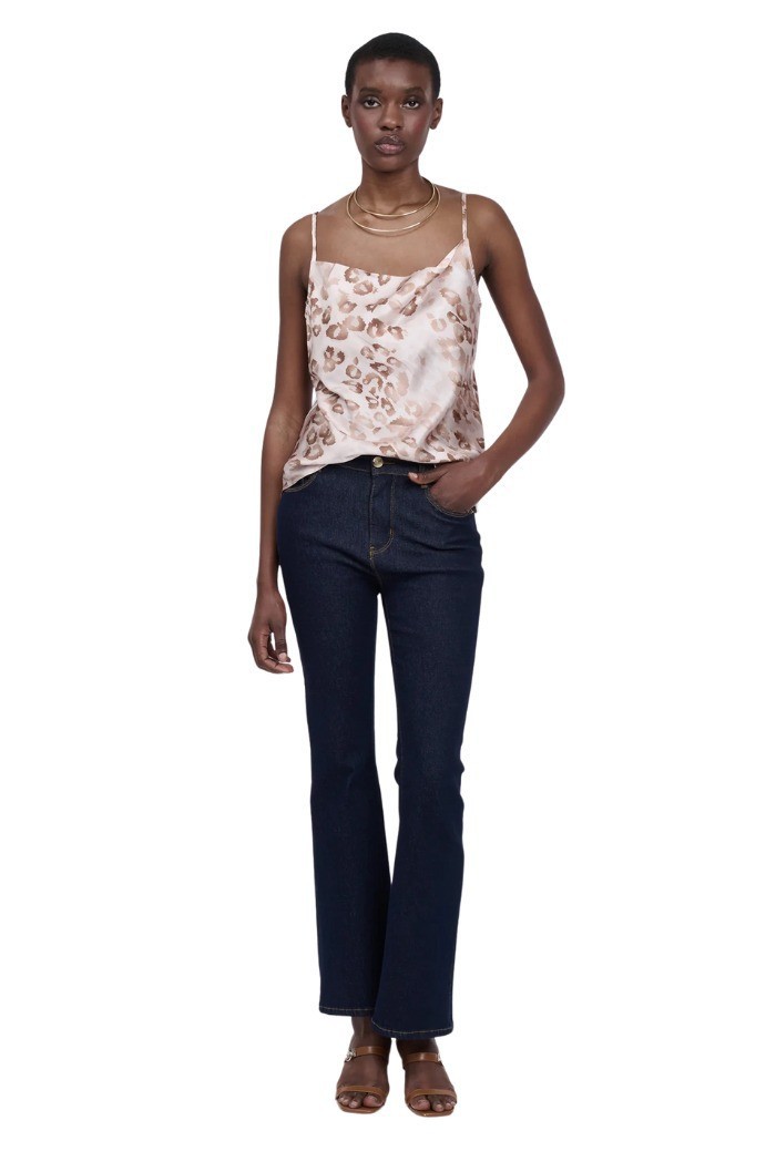 Influencer top scollato con drappeggio 03X580 [a6eb87a4]