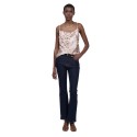 Influencer top scollato con drappeggio 03X580 [a6eb87a4]