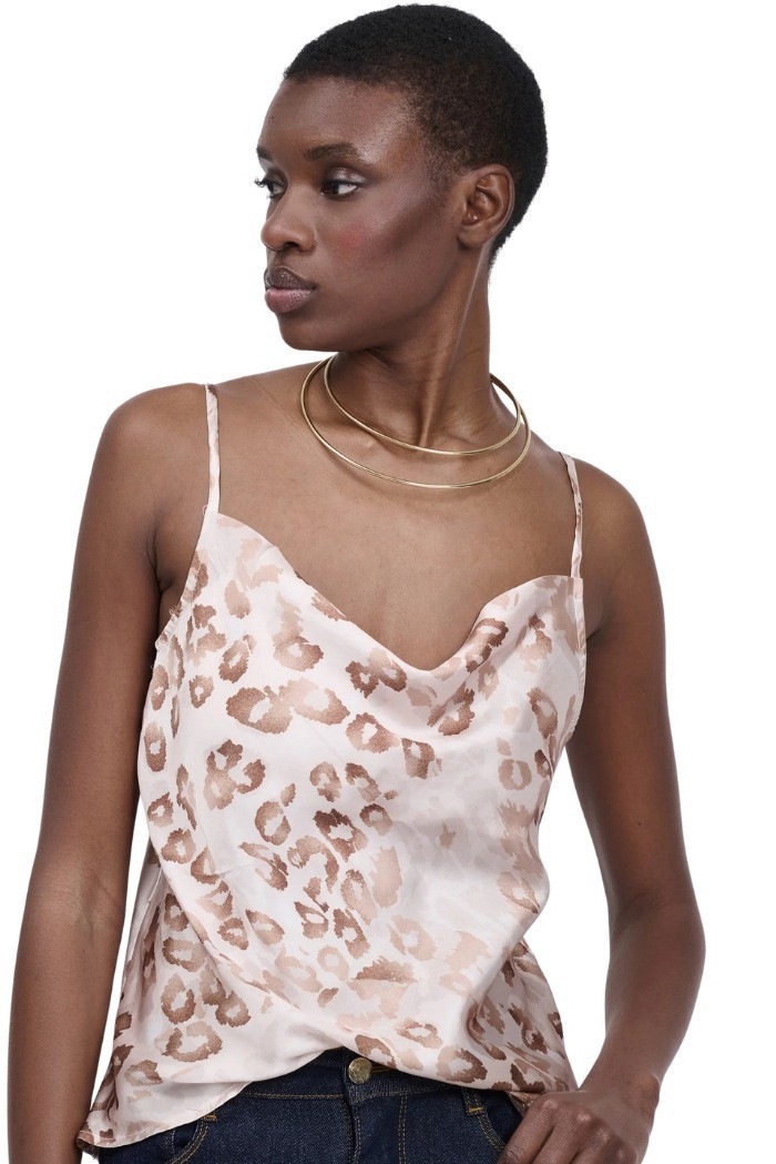 Influencer top scollato con drappeggio 03X580 [a3bbc0ba]