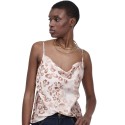 Influencer top scollato con drappeggio 03X580 [a3bbc0ba]
