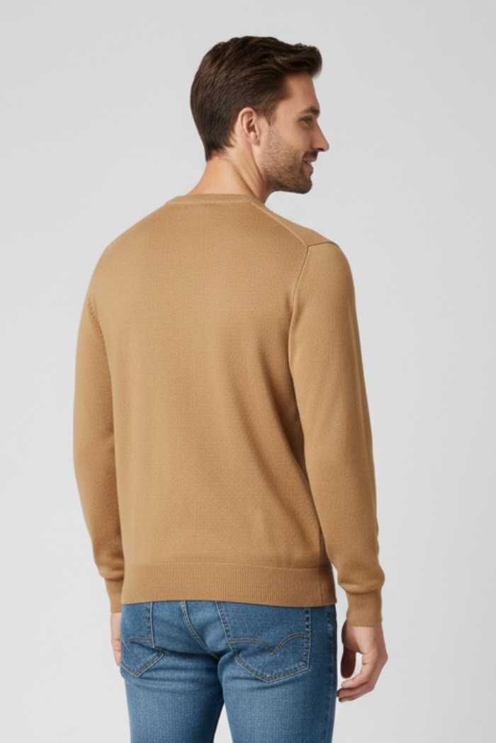 Refrigue maglia girocollo in misto viscosa con patch logo 2811w00156 [cb0256e3]