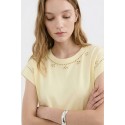 Influencer t-shirt in cotone con ricamo sangallo 05AB223 [88df1f63]