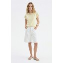 Influencer t-shirt in cotone con ricamo sangallo 05AB223 [3a929979]