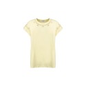 Influencer t-shirt in cotone con ricamo sangallo 05AB223 [8d8f587d]