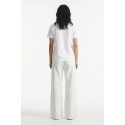Influencer t-shirt in cotone stretch con logo patch 05AB218 [d2e2232f]