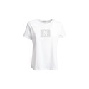 Influencer t-shirt in cotone stretch con logo patch 05AB218 [60afa535]