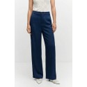 Influencer pantalone palazzo con finitura satinata 05Y167 [2514fb02]