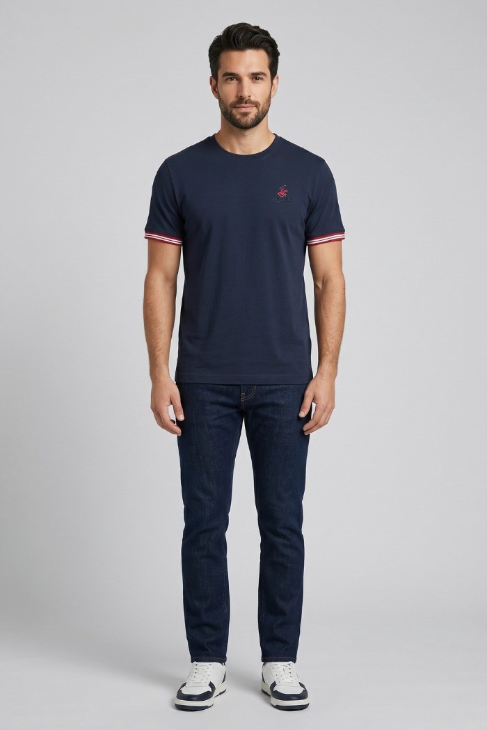 Beverly Hills Polo Club t-shirt in jersey di cotone TS416073 [e999341f]