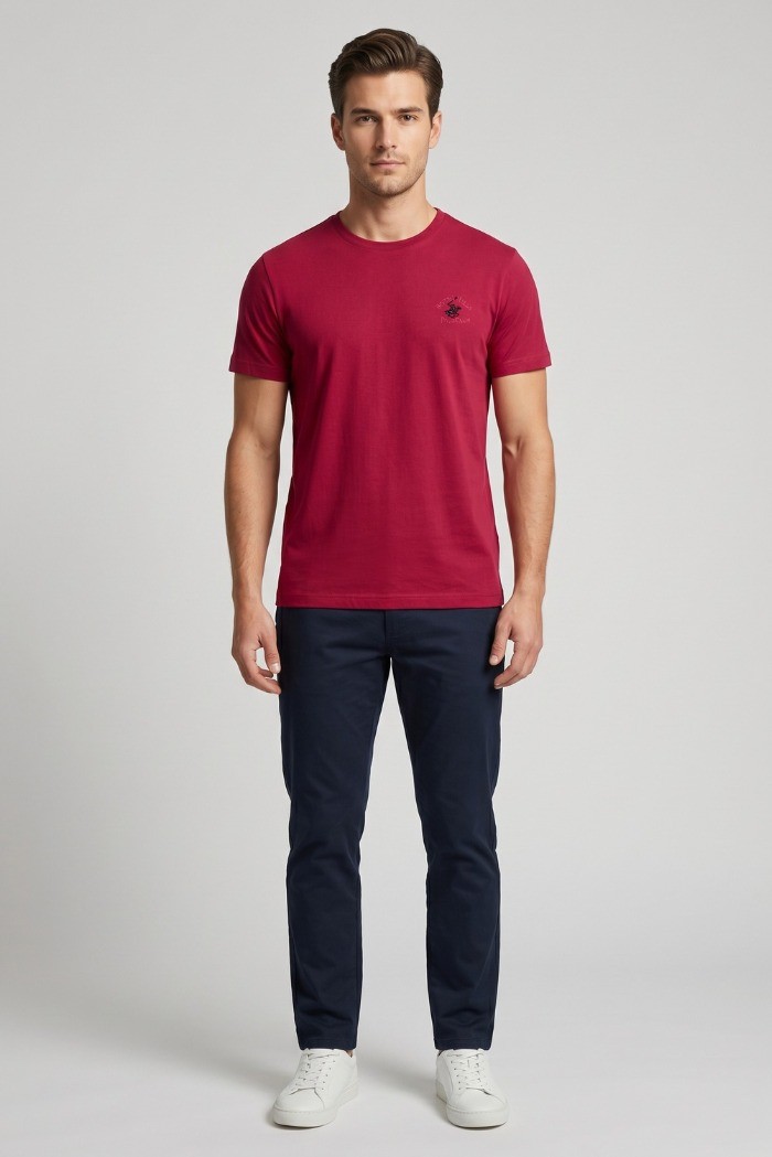 Beverly Hills Polo Club t-shirt in jersey di cotone TS41740 [8a06bf43]
