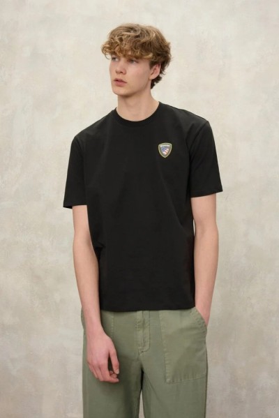 Blauer t-shirt in cotone Faxon 26SBLUH02284-007480 [16c06dc2]