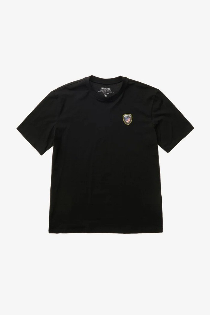 Blauer t-shirt in cotone Faxon 26SBLUH02284-007480 [7daba8d5]