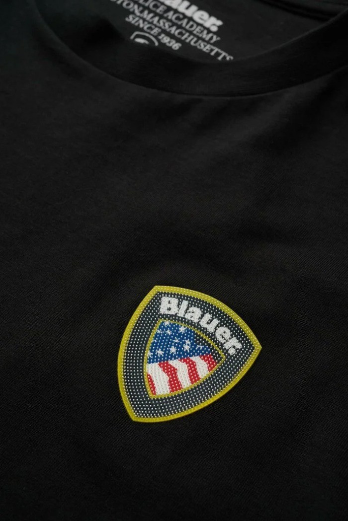 Blauer t-shirt in cotone Faxon 26SBLUH02284-007480 [cab669d1]