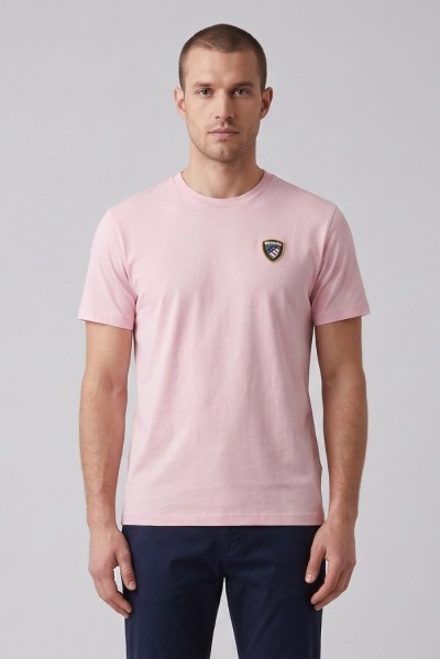 Blauer t-shirt in cotone Faxon 26SBLUH02284-007480 [9b573ac3]