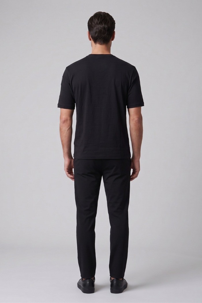 Blauer t-shirt in cotone Hanson 26SBLUH02068-007439 [03f8ae02]