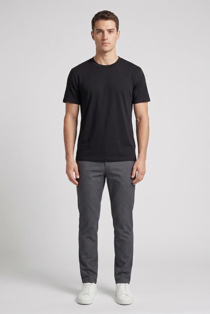Blauer t-shirt in cotone Hanson 26SBLUH02068-007439 [06a8e91c]