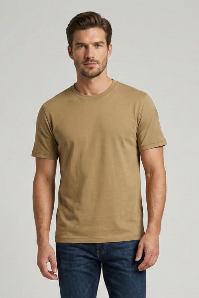 Blauer t-shirt in cotone Hanson 26SBLUH02068-007439 [5bfe5806]