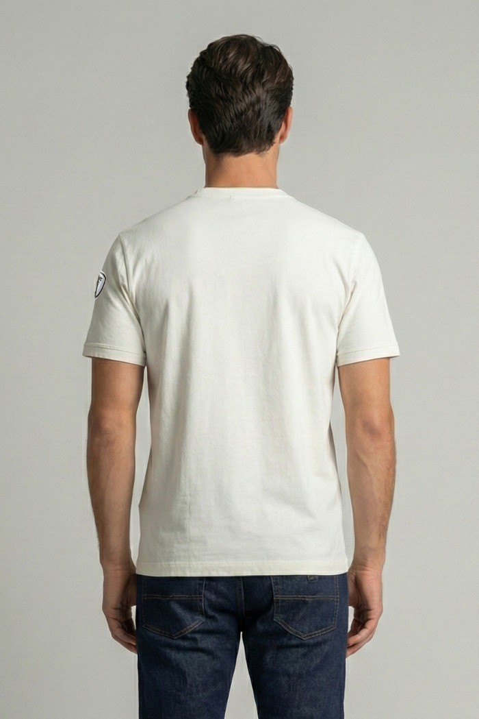 Blauer t-shirt in cotone Hanson 26SBLUH02068-007439 [6a9bddcb]