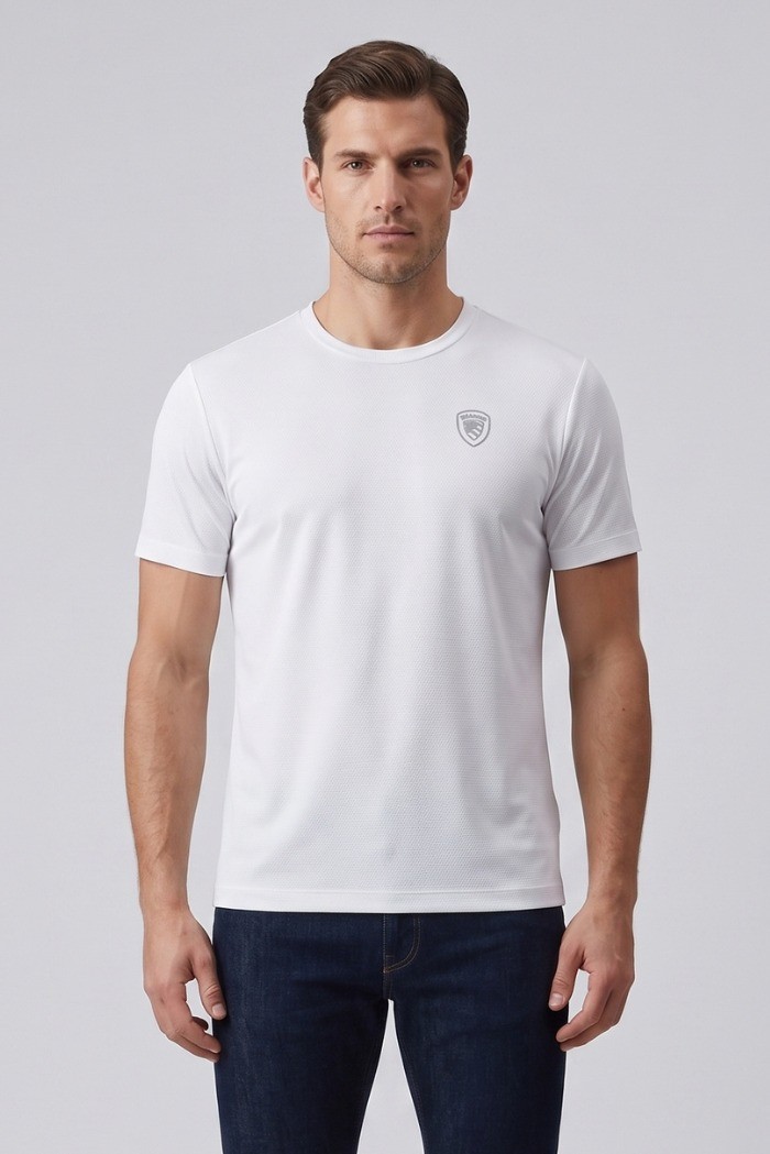 Blauer t-shirt in tessuto tecnico Jasons 26SBLUH02541-007608 [3835ff88]