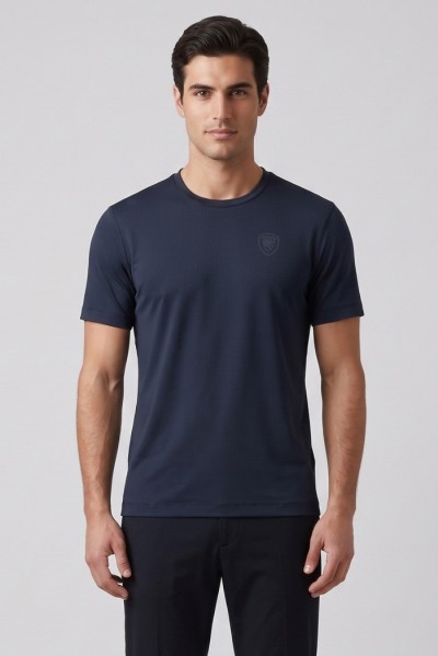 Blauer t-shirt in tessuto tecnico Jasons 26SBLUH02541-007608 — 805219040080435_2