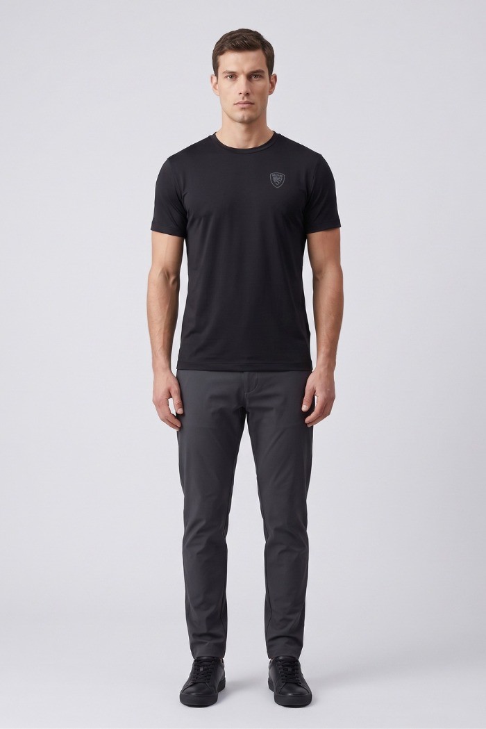 Blauer t-shirt in tessuto tecnico Jasons 26SBLUH02541-007608 [7d0cc50d]