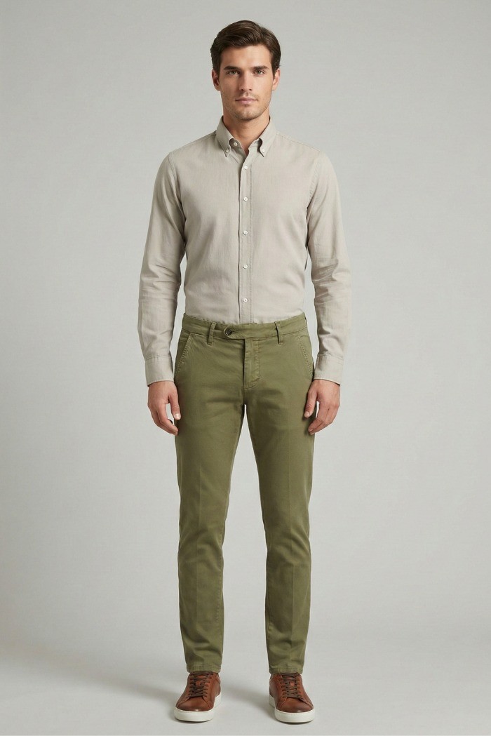 Roy Roger's pantalone chino New Rolf RRU013C9250112 [451db5ab]
