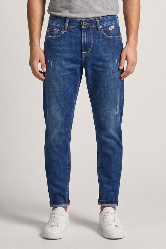 Roy Roger's jeans in denim di cotone Dapper Kendrick RRU108D0213120 [13db8113]
