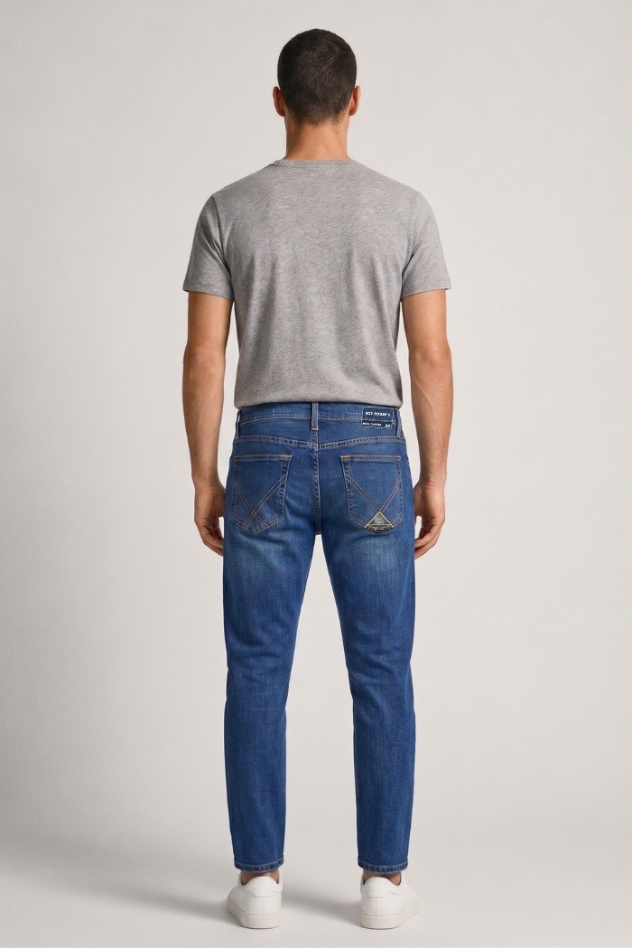 Roy Roger's jeans in denim di cotone Dapper Kendrick RRU108D0213120 [cafdc21e]