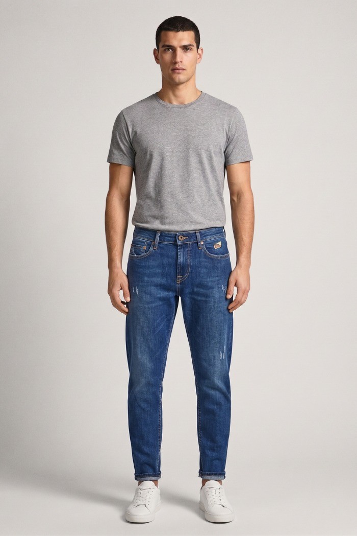 Roy Roger's jeans in denim di cotone Dapper Kendrick RRU108D0213120 [7de0031a]