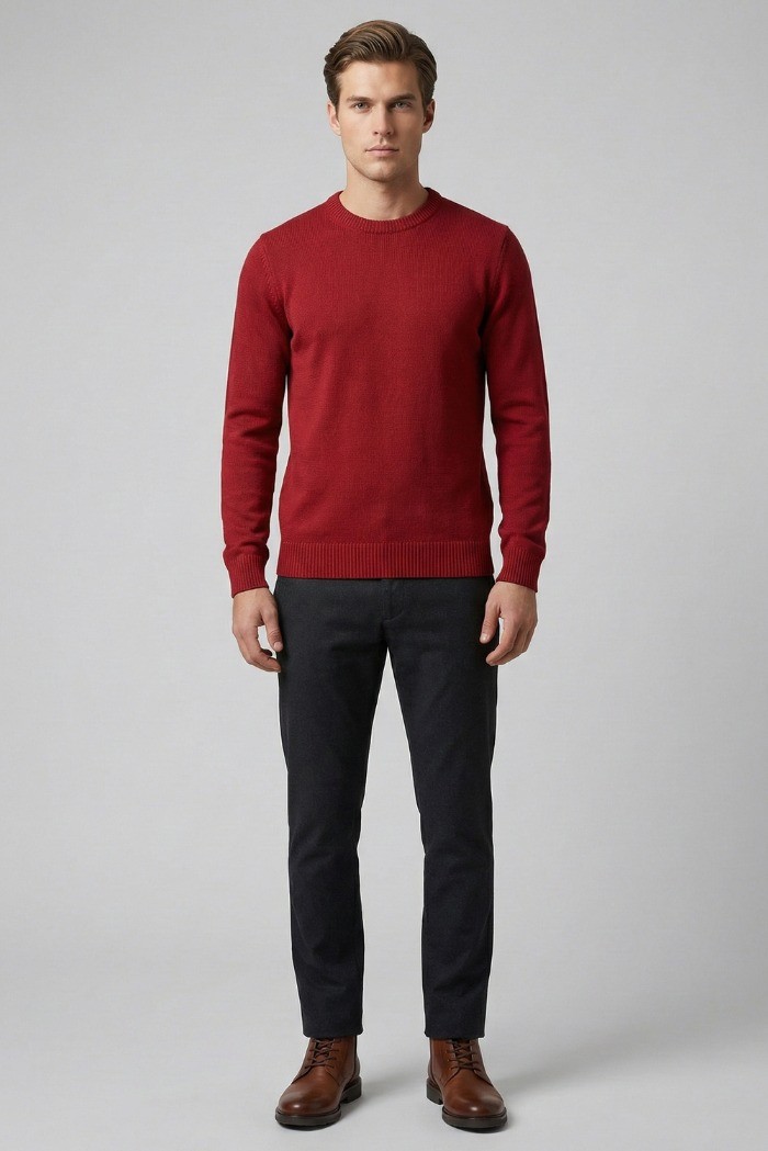 Nerovago maglia girocollo in misto viscosa 750001 [79b54562]