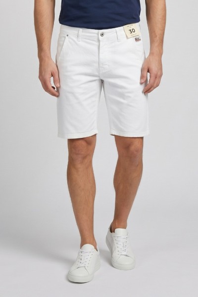 Roy Roger's bermuda in gabardina di cotone stretch Elias RRU047P3370112 — 805219040079529_1