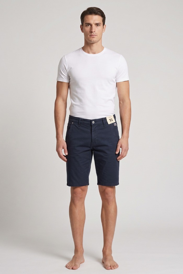 Roy Roger's bermuda in gabardina di cotone stretch Elias RRU047P3370112 [6d61a2c3]