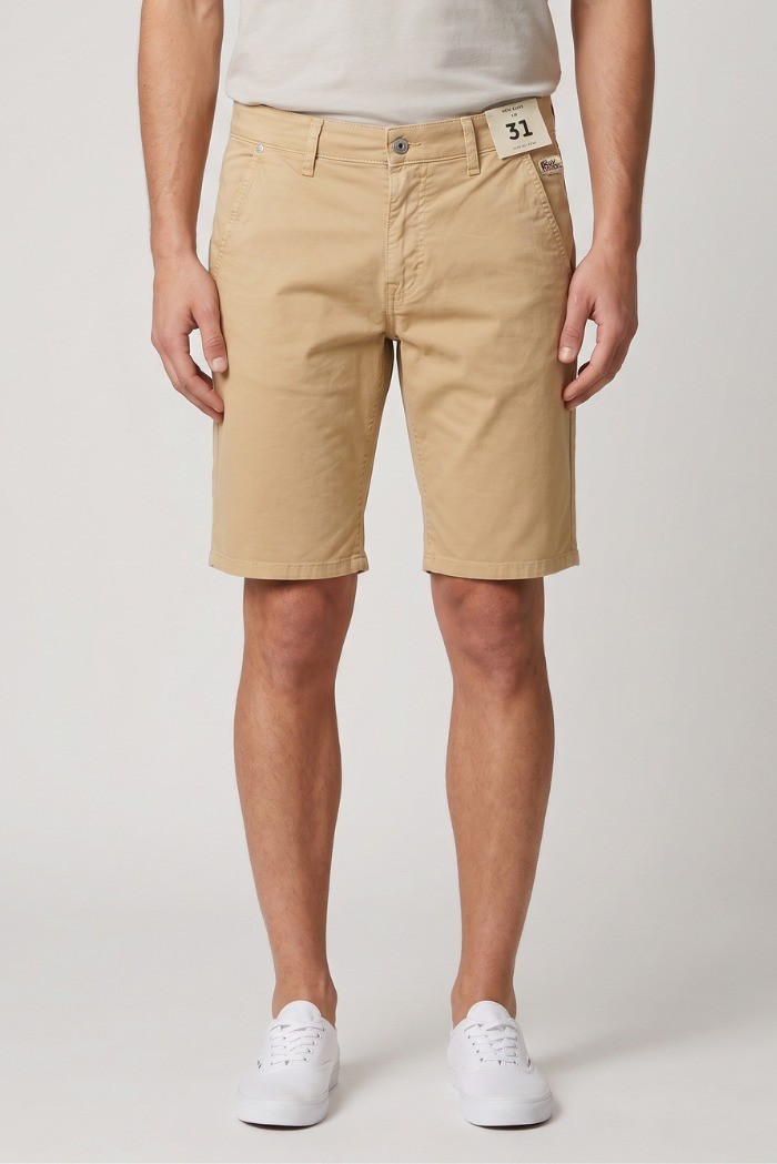 Roy Roger's bermuda in gabardina di cotone stretch Elias RRU047P3370112 [1d22d8e7]