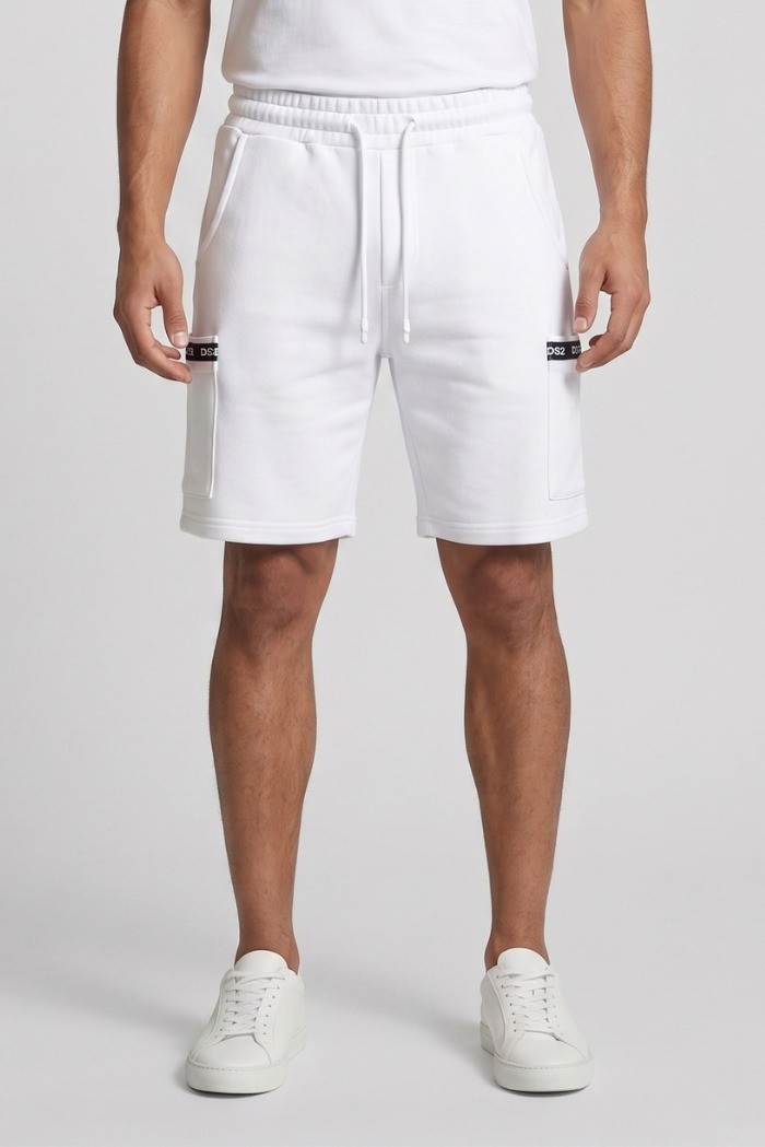 Drop Season 2 bermuda in felpa con tasconi logati SS26301 [84e9a694]