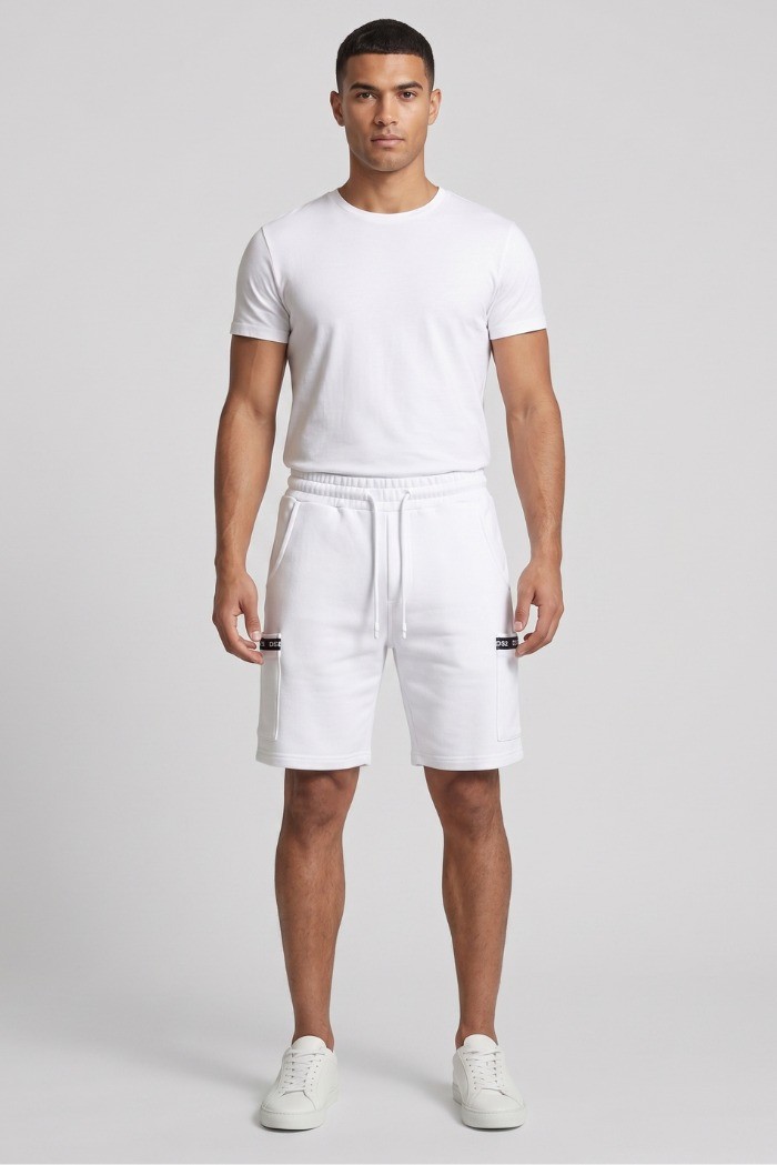 Drop Season 2 bermuda in felpa con tasconi logati SS26301 [ead2249d]
