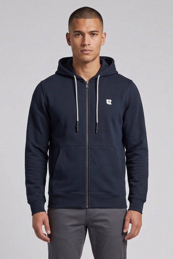 Urban Ring felpa full zip con cappuccio in misto cotone UR812001 [0f5c268a]