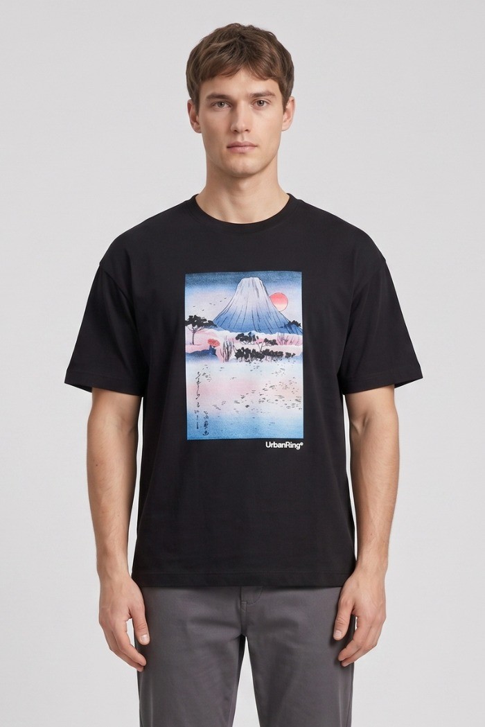 Urban Ring t-shirt in jersey di cotone UR811027 [6a34ae71]