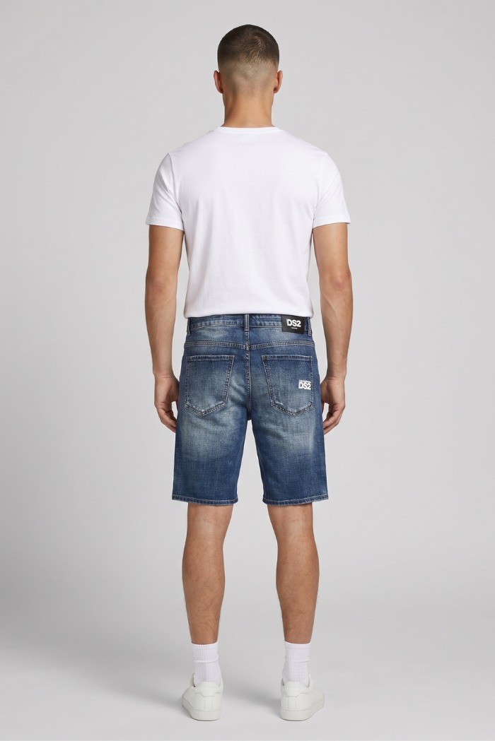 Drop Season 2 bermuda in denim con rotture SS26D25 [2b8fc567]